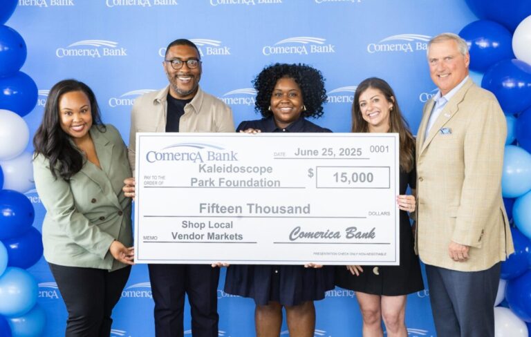 Kaleidoscope Park welcomes Comerica Bank as presenting sponsor of vendor market series