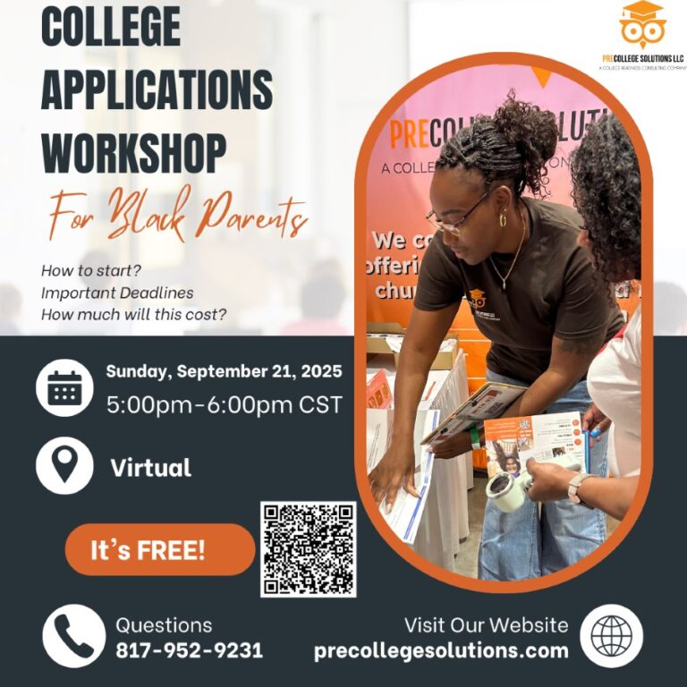 College Applications for Black Parents